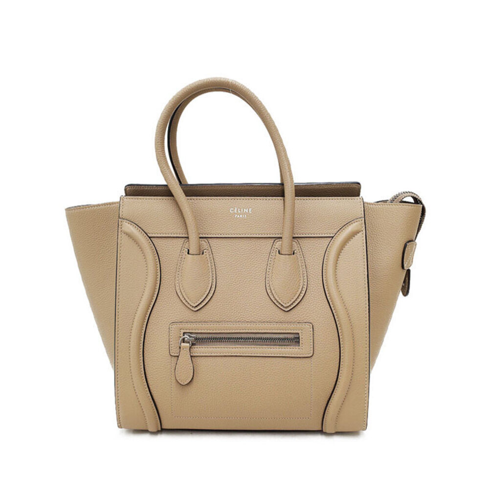 Celine Handbag Shopper Shoulder Calfskin Tote Leather - Picture 2 of 5